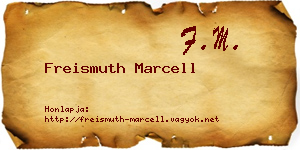 Freismuth Marcell névjegykártya