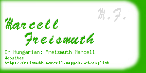 marcell freismuth business card